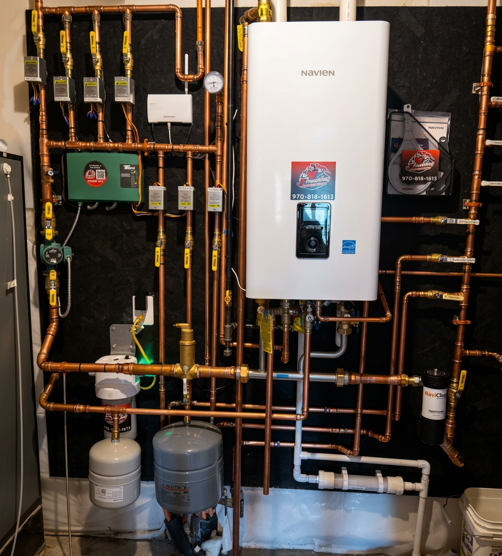 Navien Boiler & Radiant Install